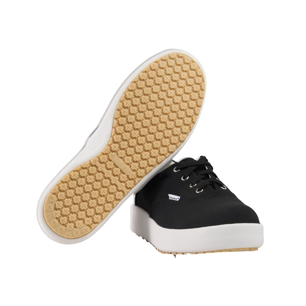 【AH-26 防潑水帆布鞋-黑/白】 